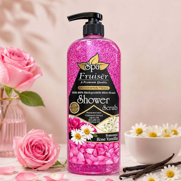 Spa Fruiser Shower Scrub Rose Vanilla