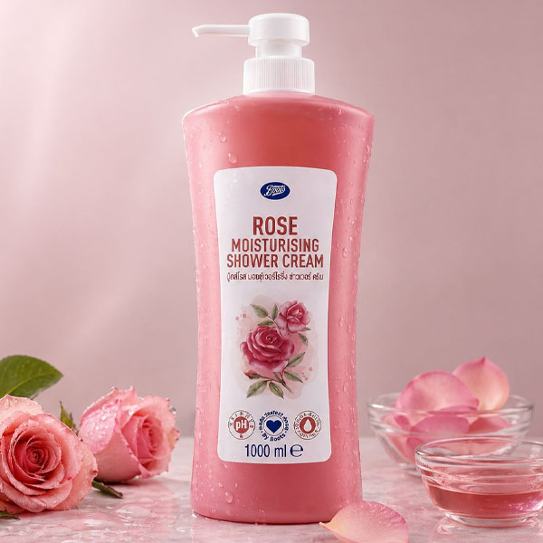 Boots Rose Moisturising Shower Cream 1000ml