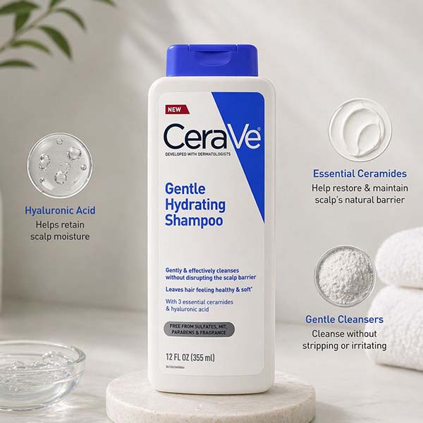Cerave Gentle Hydrating Shampoo 355ml 